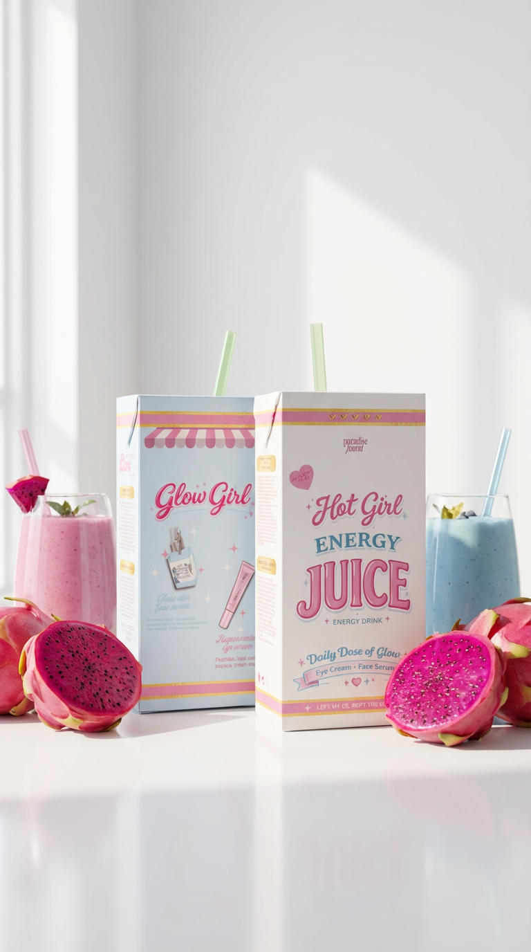Hot Girl Energy Juice — Face Serum & Eye Cream 🫧 (Limited Edition)