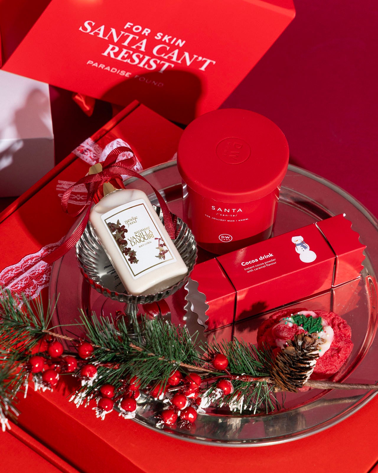 For skin, Santa can't resist